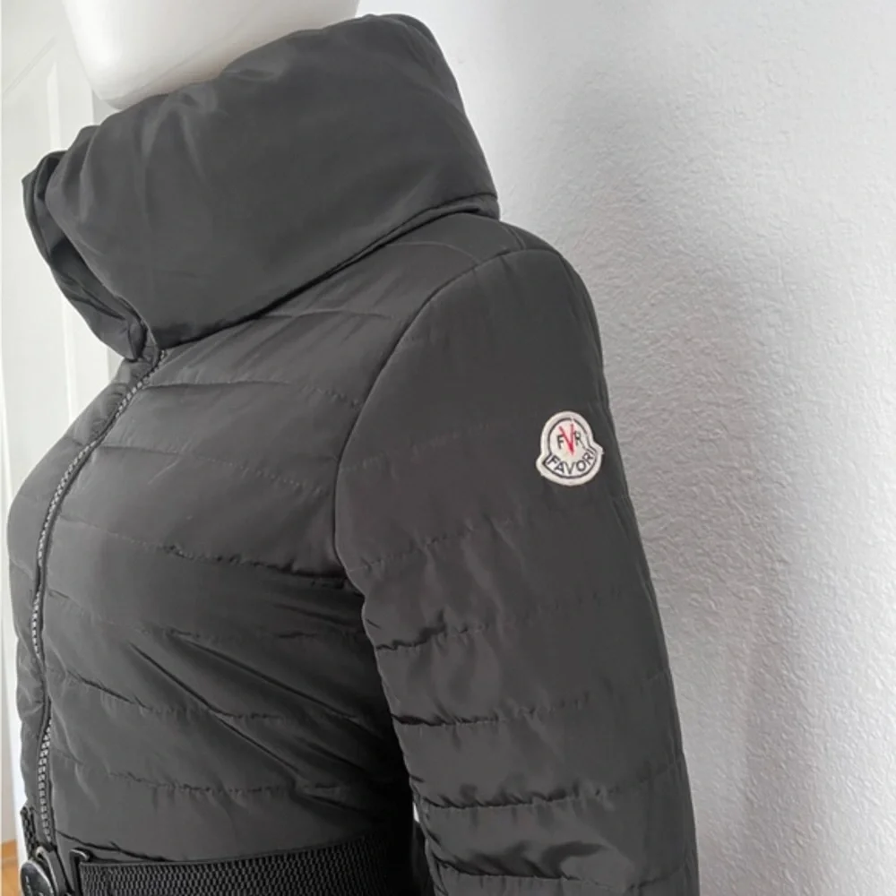 NEW WOMEN'S PUFFER‎ JACKET BELTED QUILTED COAT IN BLACK